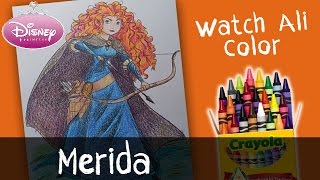 Merida Coloring Pages - Brave | by WatchAliColor