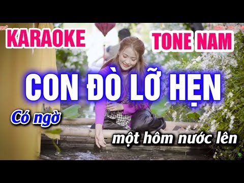 Karaoke Con Đò Lỡ Hẹn Tone Nam Nhạc Sống (Cha Cha Cha) | Mai Thảo Organ