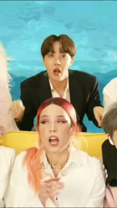 Taehyung in Boy with luv is funny too 😂😂 #shorts #bts #taehyung