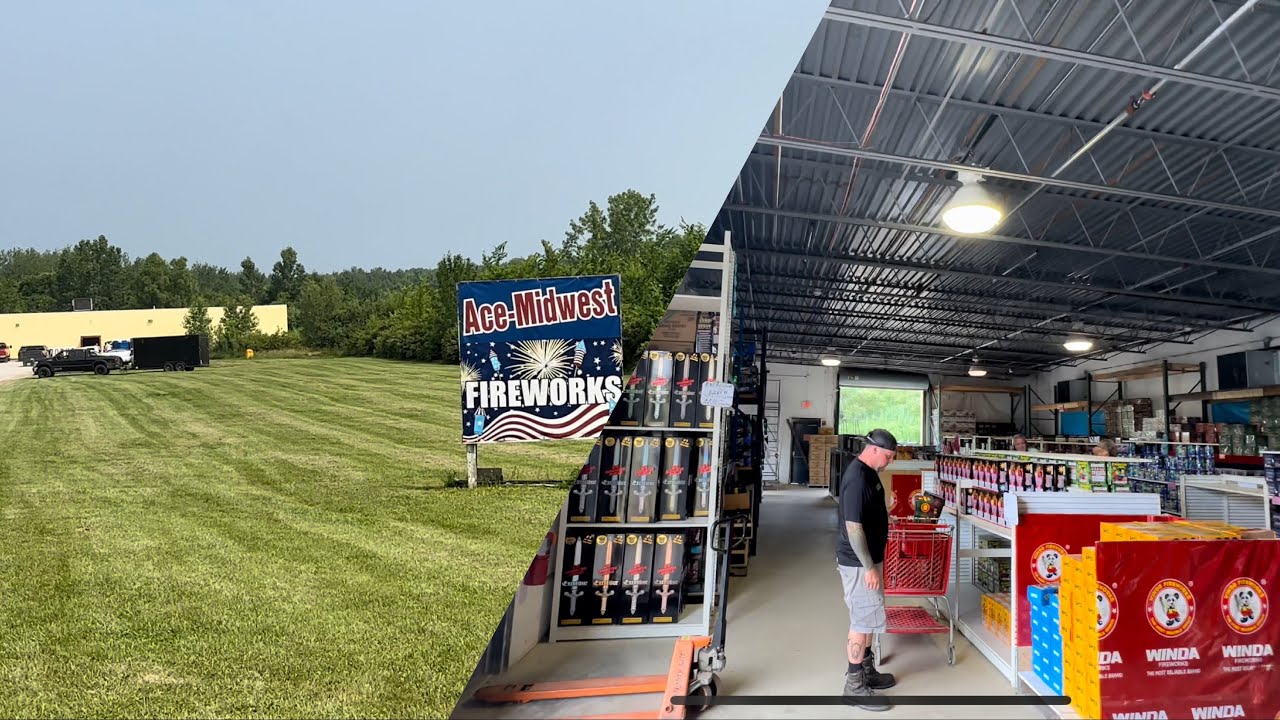 Ace Midwest Fireworks (Conneaut,Ohio) Store walkthrough YouTube