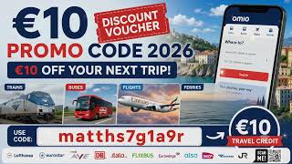Omio Promo Code 2026 – €10 Discount Voucher & Coupon for Emirates, Ryanair, Amtrak, FlixBus & redBus