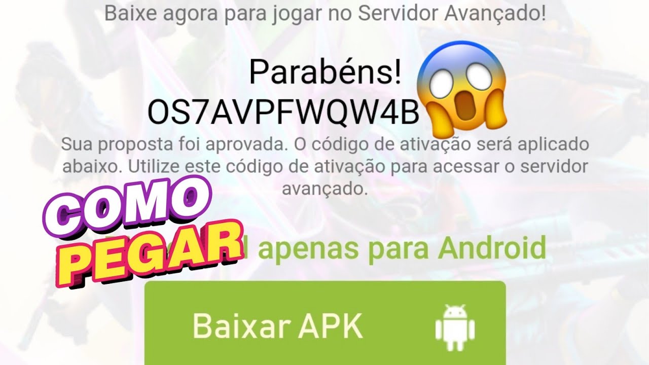 Servidor Avançado Free Fire: Registro, Download e Código de Ativação do APK