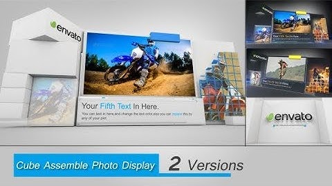 Cube Assemble Slideshow | After Effects Template | Video Displays