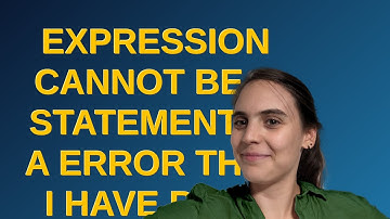 Salesforce: Expression cannot be a statement is a error that I have been receiving for this metho...