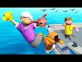 Saving GRANNY from Deadly Birds in Gang Beasts