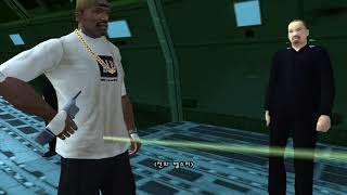 [실패] GTA 산 안드레아스 미션 (체력/방탄 회복, 시민 무장+서로 싸움, 차 무적, 별6개, 경찰 강화 모드) - A Home In The Hills screenshot 2