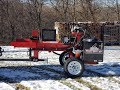 #346 AMAZING COMPACT COMMERCIAL LOG SPLITTER! Wolfe Ridge Manufacturing