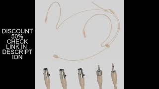Double Earhook Headset Microphone Headworn Omnidirectional Condenser Cartridge Microphone For Sennhe