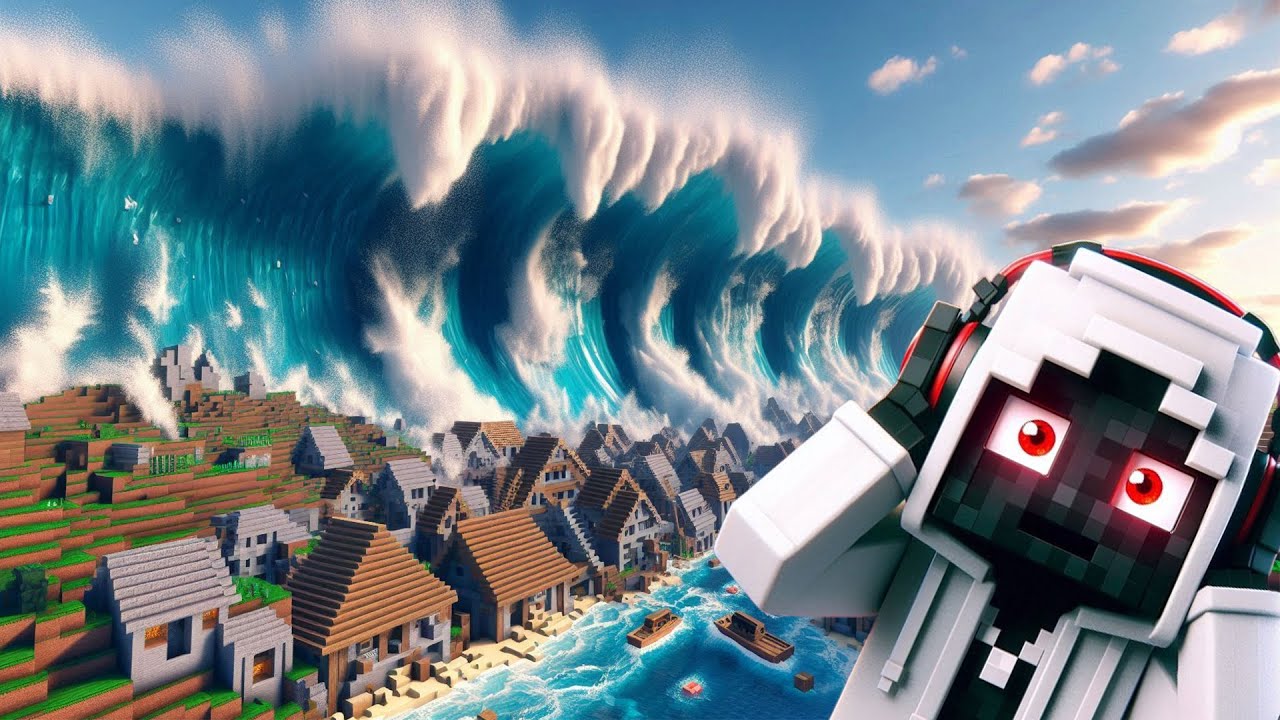 * TSUNAMI pe Minecraft* Am supravietuit!?