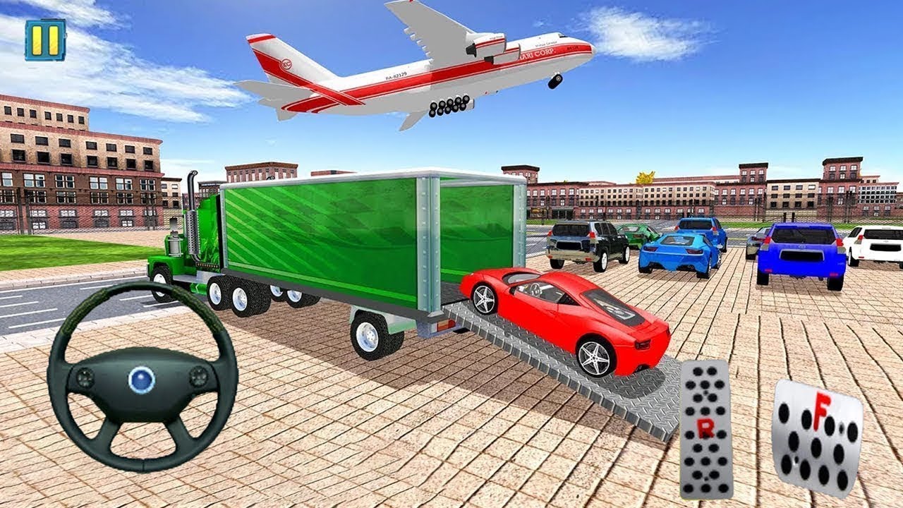 Juego Carros para Niños - Avión Transportador - YouTube