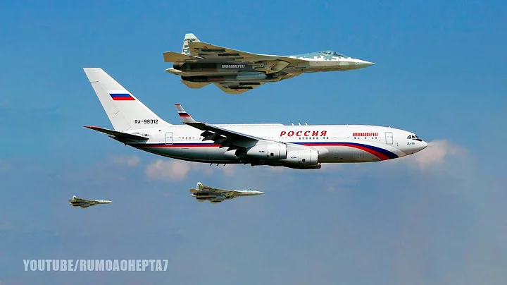 Six Su-57 Stealth Fighter Jets Escort Putin's Presidential Plane - 6 Su-57 Escoltam Avião de Putin - DayDayNews