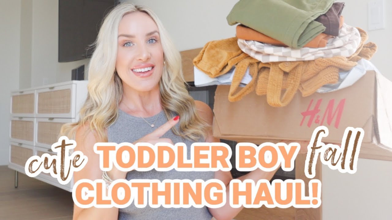 CUTE BOYS CLOTHES! Fall Kids Clothing Haul | Olivia Zapo