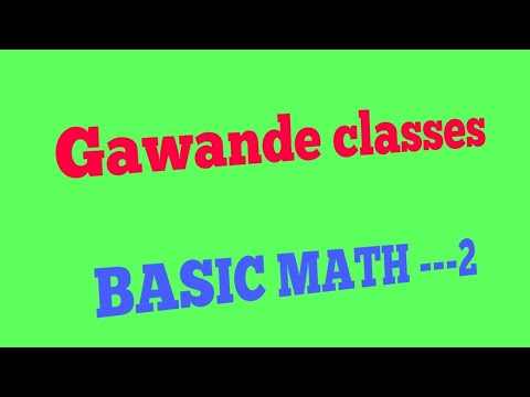 Basic math video -2 - YouTube
