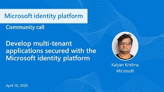 Develop multi-tenant applications with Microsoft identity platform-April 2020