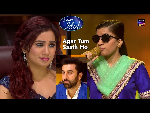 Agar Tum Saath Ho | Menuka Poudel | Indian Idol Season 14 Ranbir Rashmika #indianidolseason14 class=
