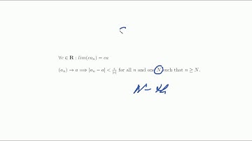 Algebraic Limit Theorem (part 1 of 4)(multiplication with constant) Proof