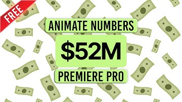 Animate Numbers Effects in Just 1 click | Premiere Pro