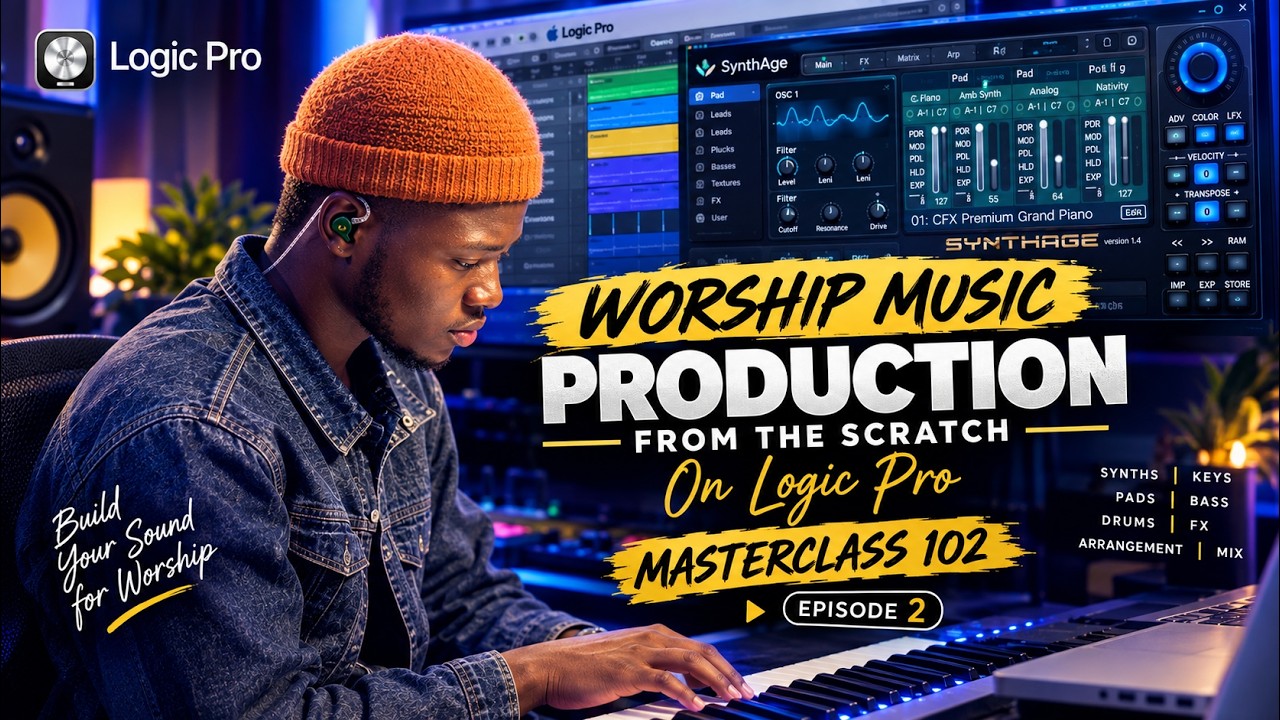 MUSIC PRODUCTION MASTERCLASS 102 || LEARN HOW TO PRODUCE GOSPEL SONGS || UNFILTERED PROCESS