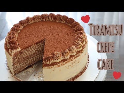 Uncover the Secrets of Irresistible [ENG SUB] Tiramisu Mille Crepe Cake Recipe 🍰提拉米苏千层蛋糕🍰