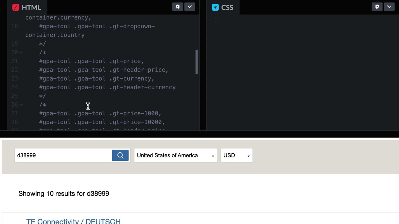Global Price & Availability Tool