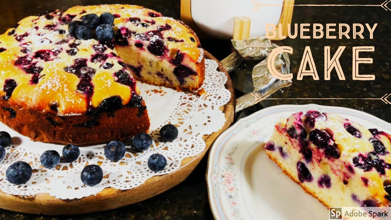 Blueberry Cake | أطيب كيكة التوت البري