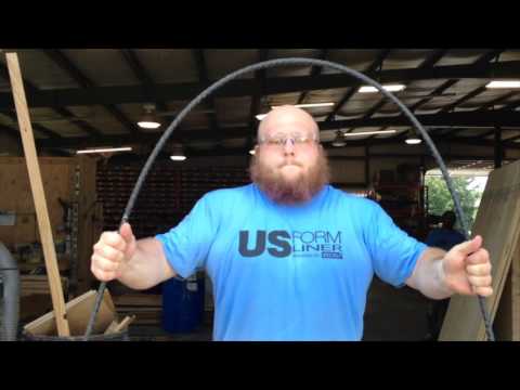 Composite Rebar Bend Test - YouTube