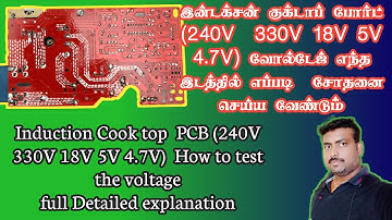 Induction cooktop PCB board full testing procedure and Detailed explanation
