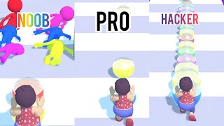 NOOB Vs PRO Vs HACKER - Dye Ball’s! #DyeBalls #games #mobilegames screenshot 2