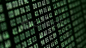 Hexadecimal Code. Stock Footage