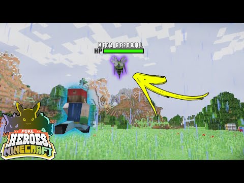 Minecraft: POKÉHEROES - LUTANDO CONTRA O PRIMEIRO MEGA! #02 c/ Jvnq