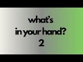 What’s in your hand SERIES 2 #faithoverfear #revivalnow #overcome