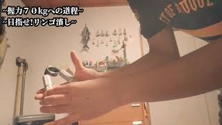 握力７０kgへの道~　握力トレーニング動画　その１