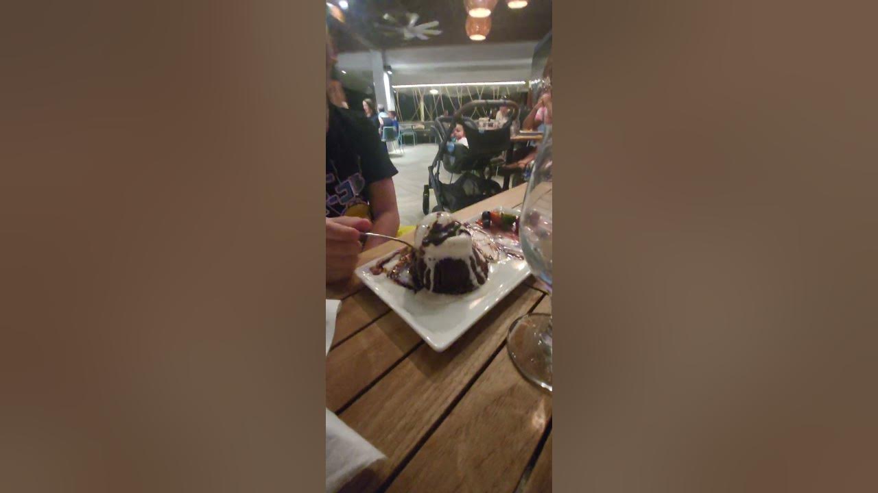 Alex eating dessert in Puerto rico YouTube