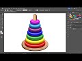 How to Create 3D Stacking Rings in Adobe Illustrator