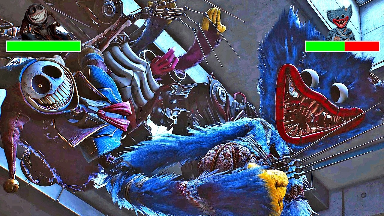 Poppy Playtime Chapter 5 - FINAL BOSS Fight & ENDING with Healthbars