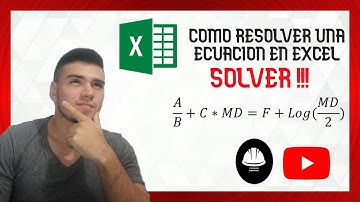 🟢Como RESOLVER una ECUACIÓN en EXCEL 🔥(como aplicar solver)