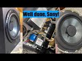 A Look Inside The Sony SA-CS9 Compact Subwoofer