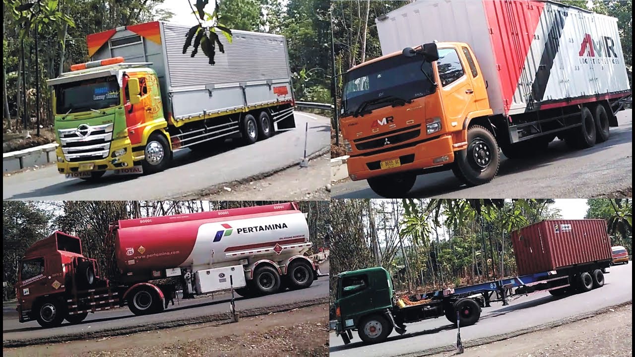 Truck Trailer Tangki Pertamina Truk  Box Tronton  New Fuso  