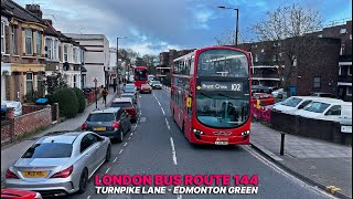 London Bus Part Journey: Route 144 - Turnpike Lane to Edmonton in North London | Upper Deck POV 🚌 by Wanderizm 8,732 views 2 months ago 43 minutes