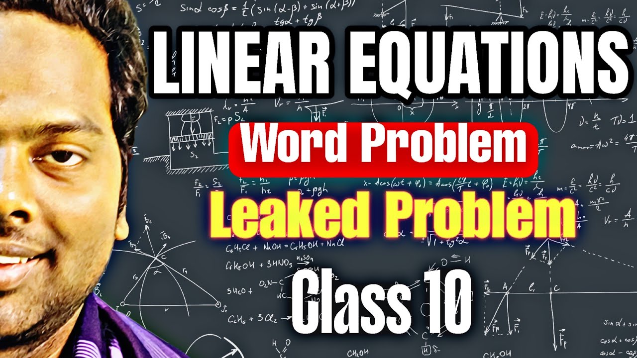 Linear equations in Two Variables word problem class 10 - YouTube