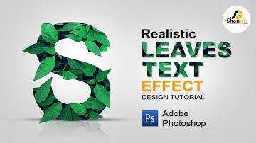 Realistic Leaves Text Effect in Photoshop