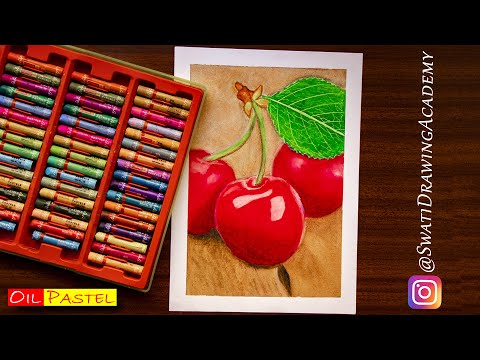 Impressionist Cherries with Oil Pastels – Timed Drawing Exercise