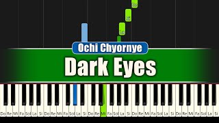 Dark Eyes Ochi Chyornye - Piano Tutorial