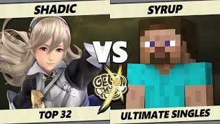 GOML X - SHADIC (Corrin) Vs. Syrup (Steve) Smash Ultimate - SSBU