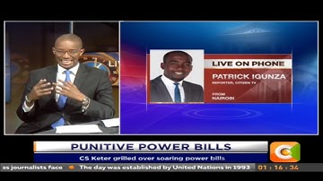 CS Keter grilled over soaring power bills