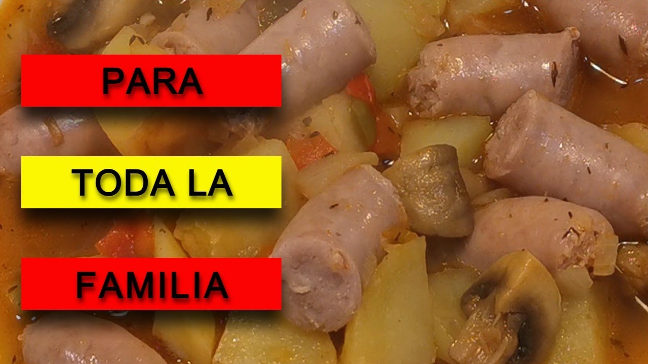 ✅ SALCHICHAS FRESCAS EN SALSA CON PATATAS