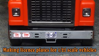 Making licence plates for 1/25 scale vehicles screenshot 5