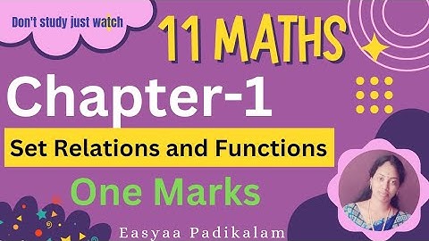 11 Maths - Chapter 1 - one marks - Ex 1.5
