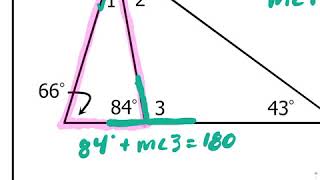 Triangle Sum and Exterior Angles Theorem 1
