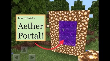 Aether Portal Tutorial | Minecraft Bedrock | NO MODS